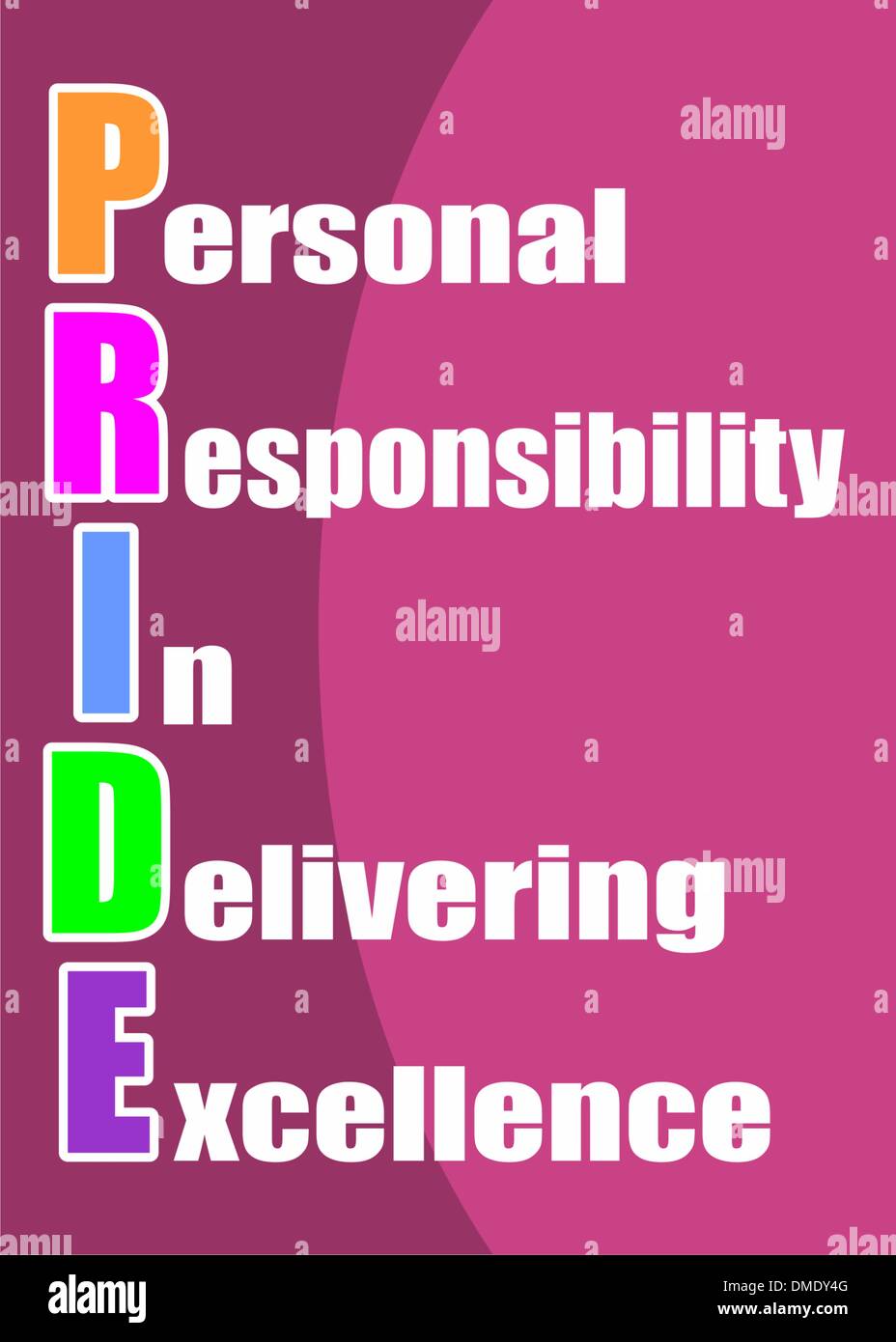 Responsabilità personale nella fornitura di eccellenza Illustrazione Vettoriale