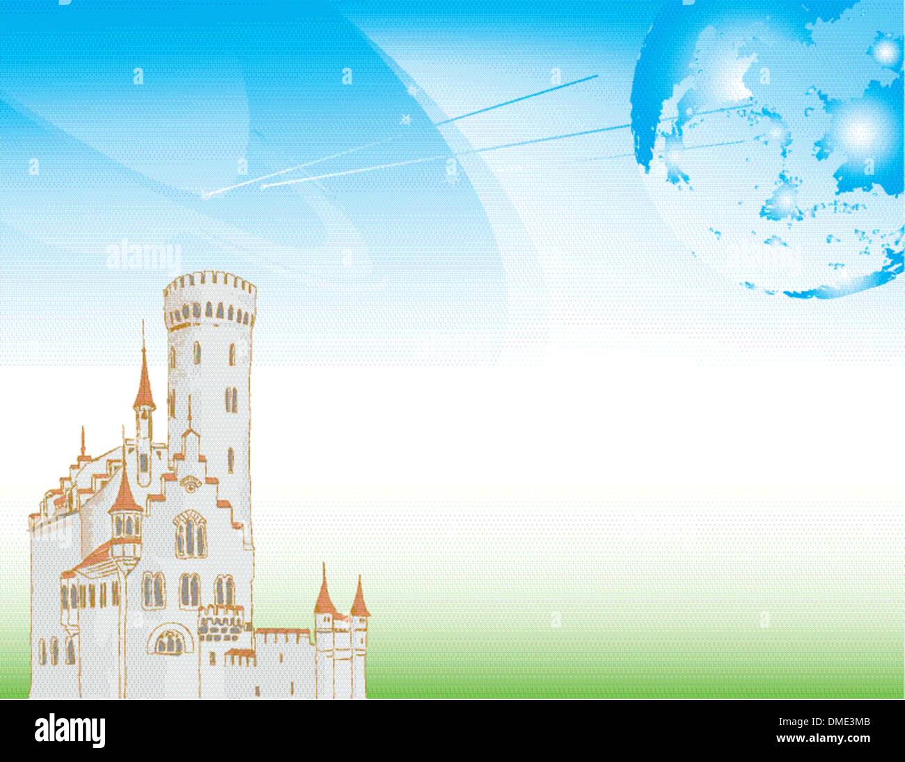 Sfondo futuristico Illustrazione Vettoriale