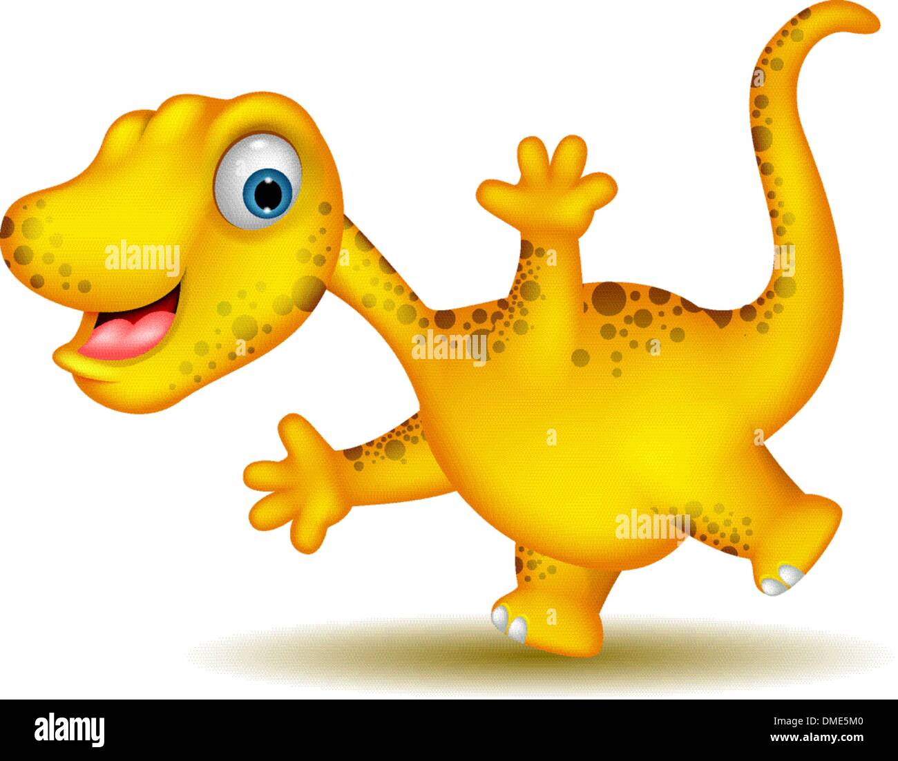 Dinosauro simpatico cartoon Illustrazione Vettoriale