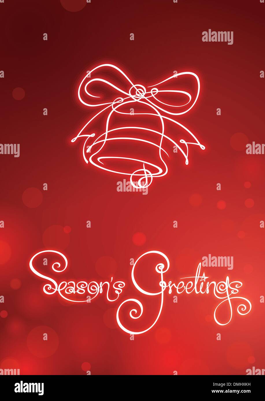 Tanti Auguri - Natale carta Campana Illustrazione Vettoriale