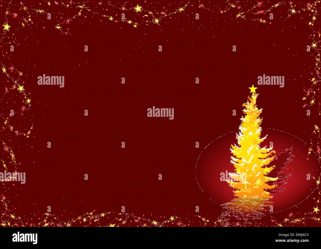Albero natale oro Immagini Vettoriali Stock - Alamy
