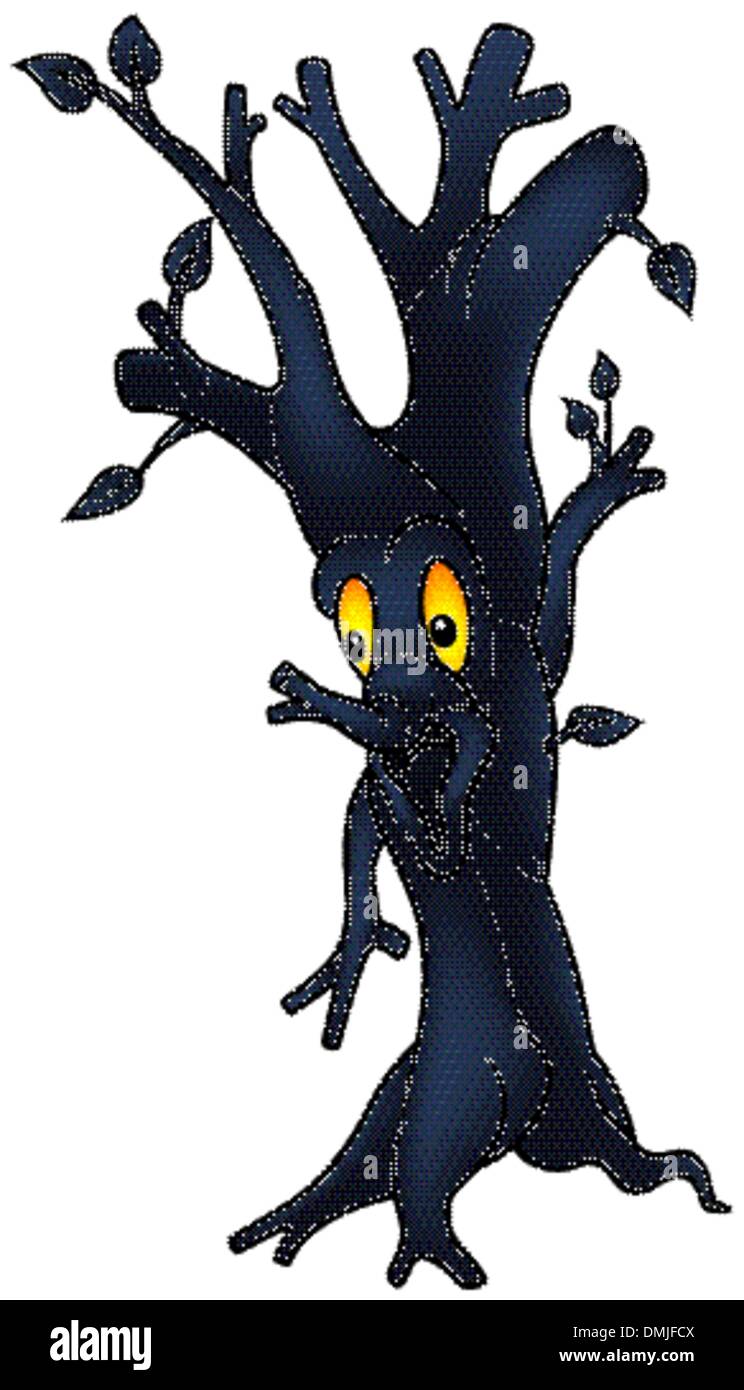 Albero scuro Illustrazione Vettoriale