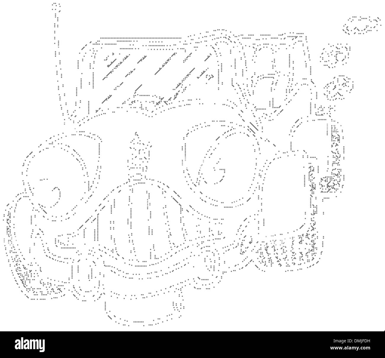 Auto blu Illustrazione Vettoriale