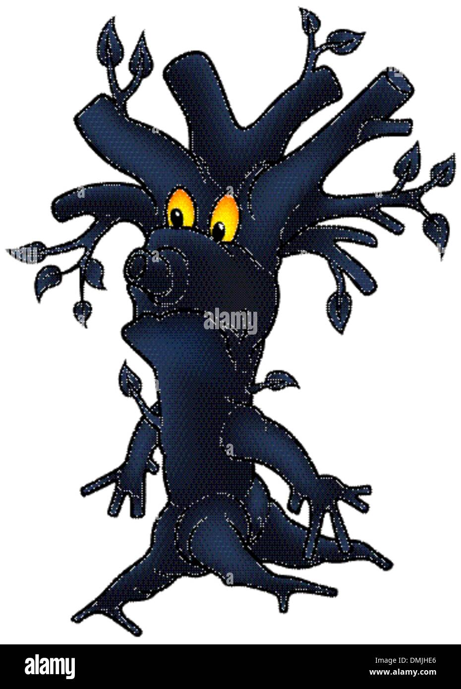 Albero scuro Illustrazione Vettoriale