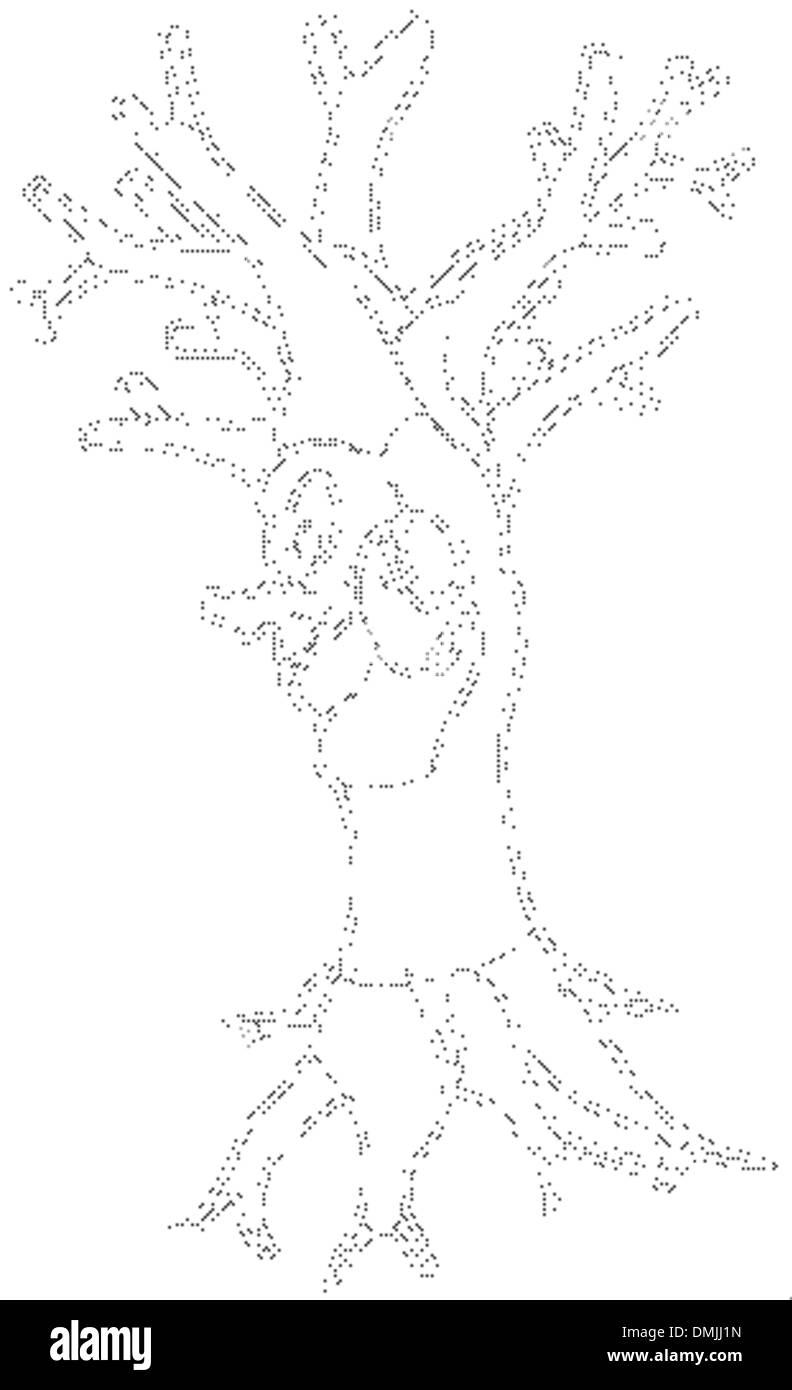 Albero scuro Illustrazione Vettoriale