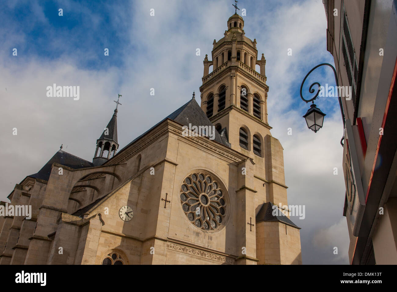 La chiesa di San Martino, L'isle adam, VAL D'Oise (95), Ile-de-France, Francia Foto Stock