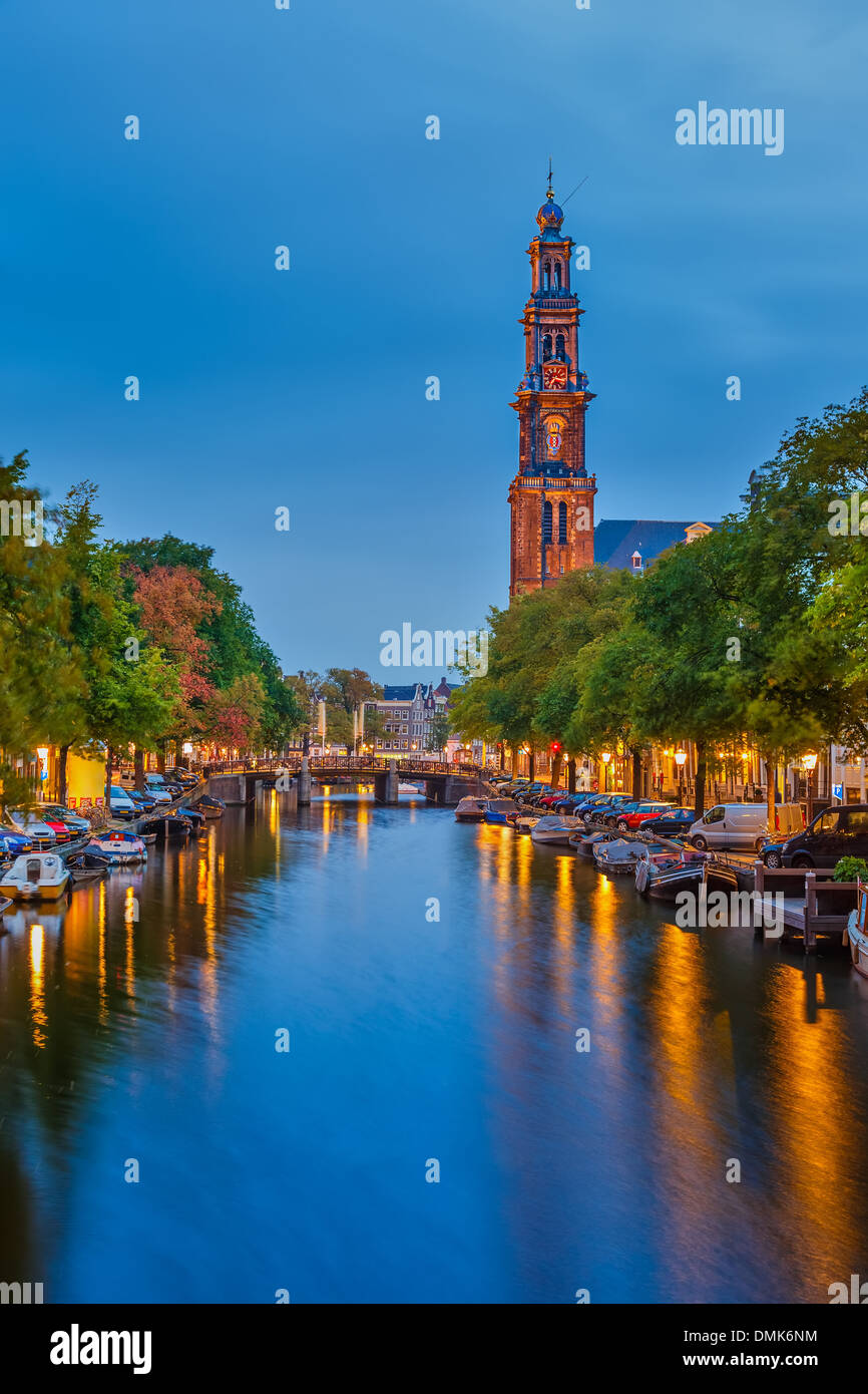 Chiesa occidentale di Amsterdam Foto Stock