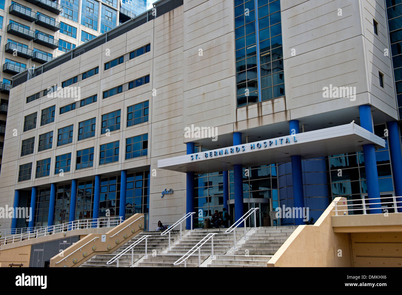 St Bernard's Hospital a Europort, Gibraltar Foto Stock