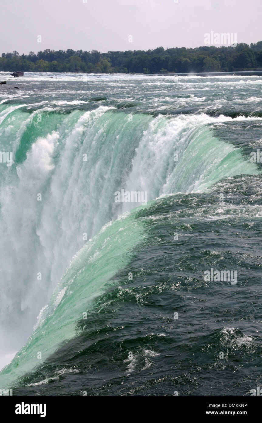 The Lip of Horseshoe Falls, Niagara Falls, Ontario, Canada Foto Stock