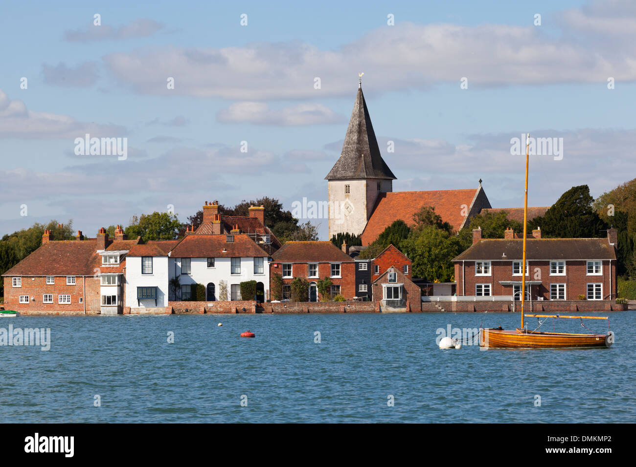 Chiesa di Bosham e Porto e Chiesa Sussex England Regno Unito Foto Stock