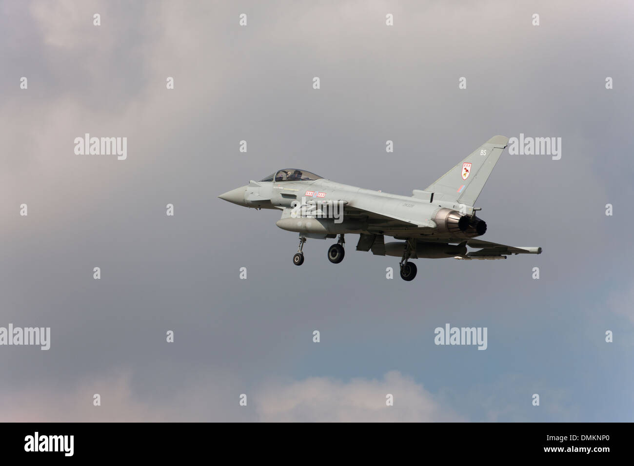 Eurofighter Typhoon FGR4 ZK328 BS in atterraggio a RAF Conningsby Foto Stock