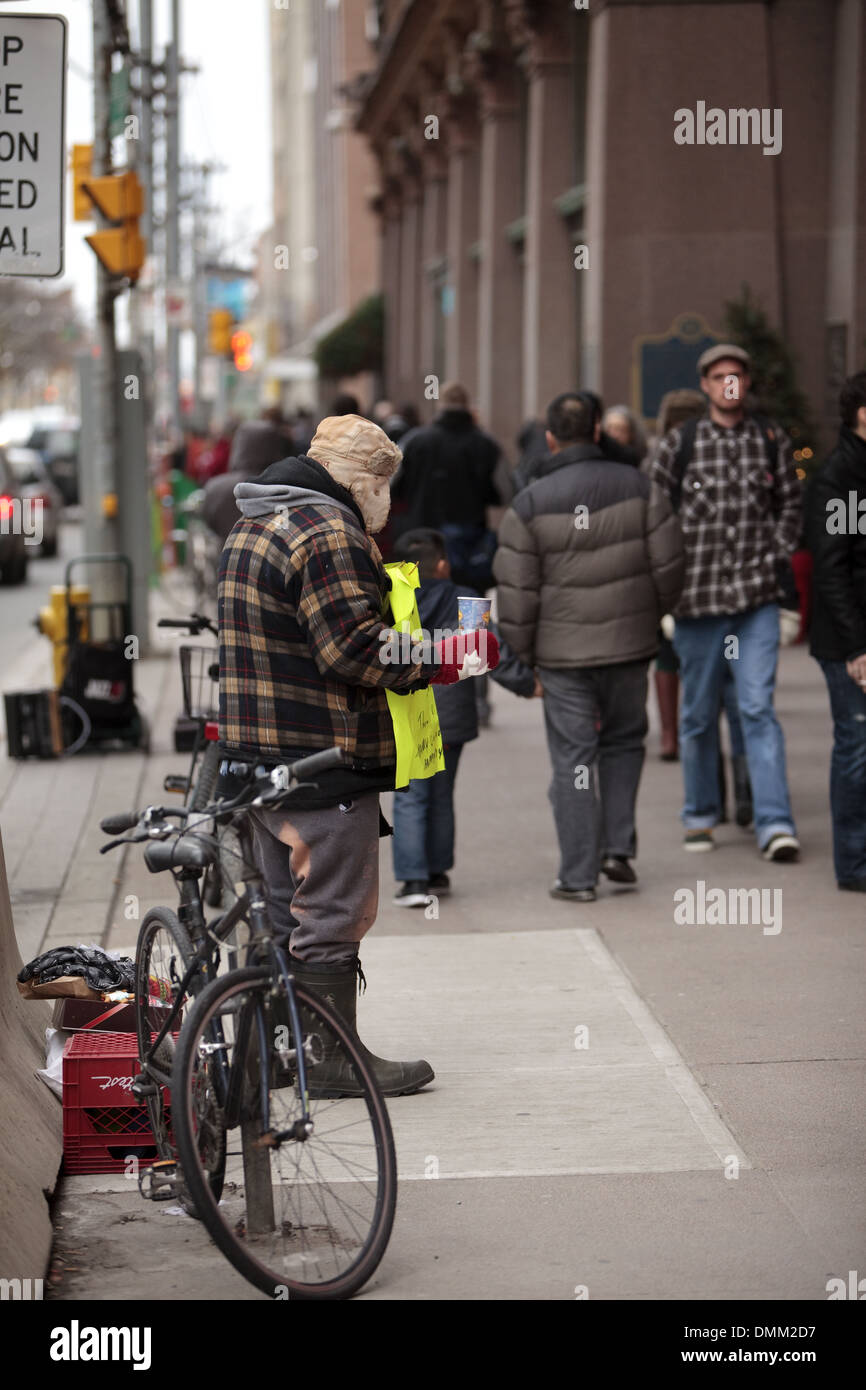 Denaro di natale - il 24 dicembre 2012, Toronto, Canada Foto Stock