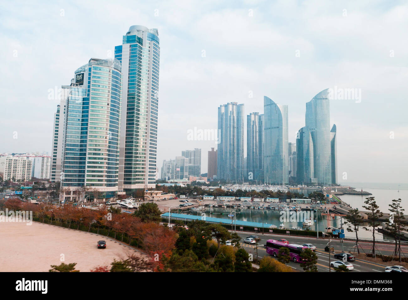 Haeundae I-Park luxury alto hotel e appartamento complesso condominiale - Busan, Corea del Sud Foto Stock