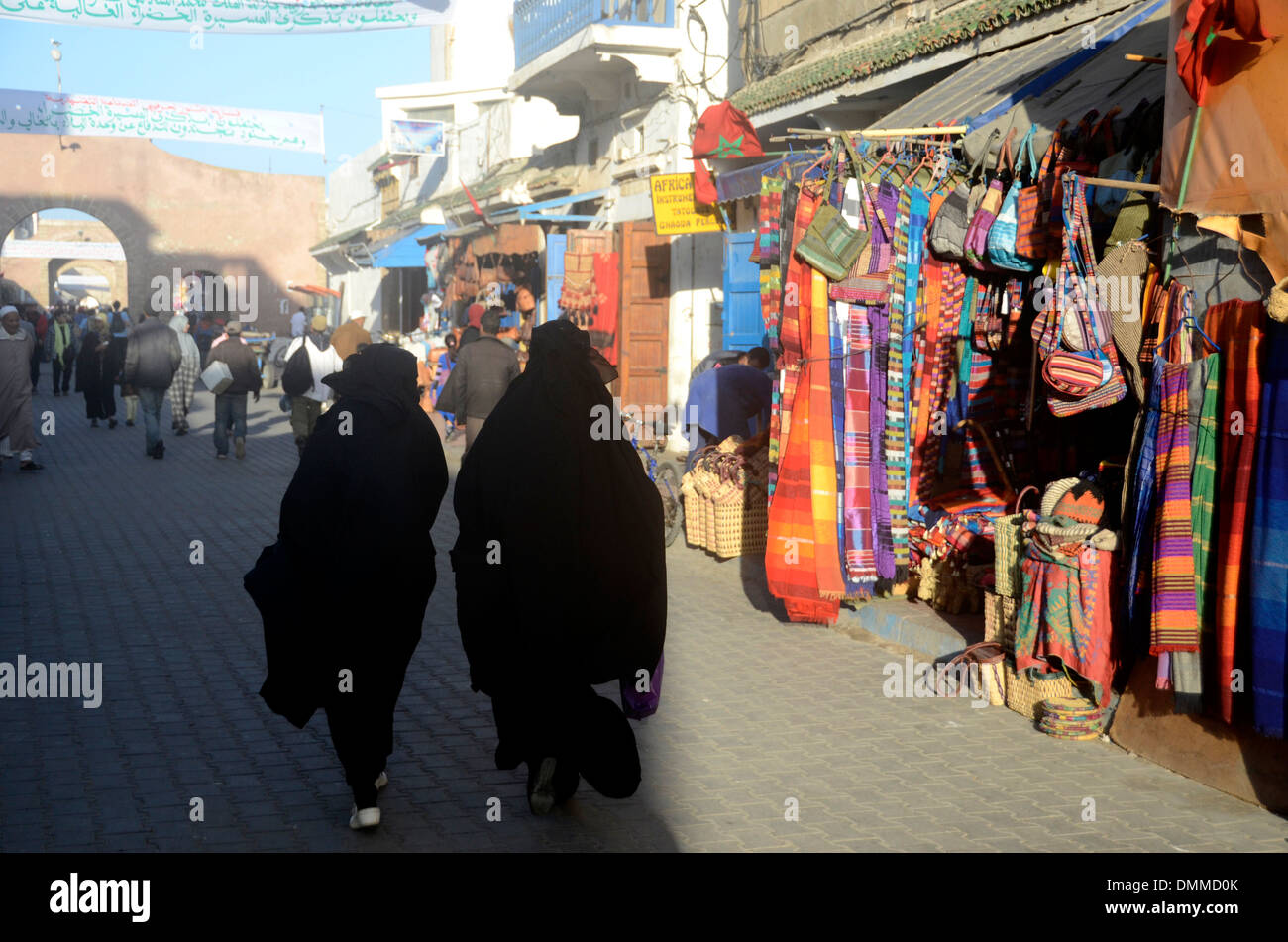Mercato nella vecchia Medina Essaouira Marocco Foto Stock