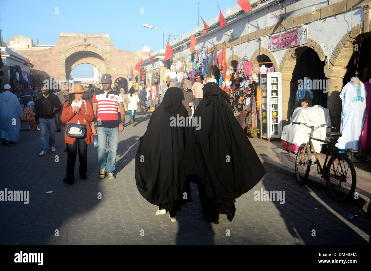 Mercato nella vecchia Medina Essaouira Marocco Foto Stock