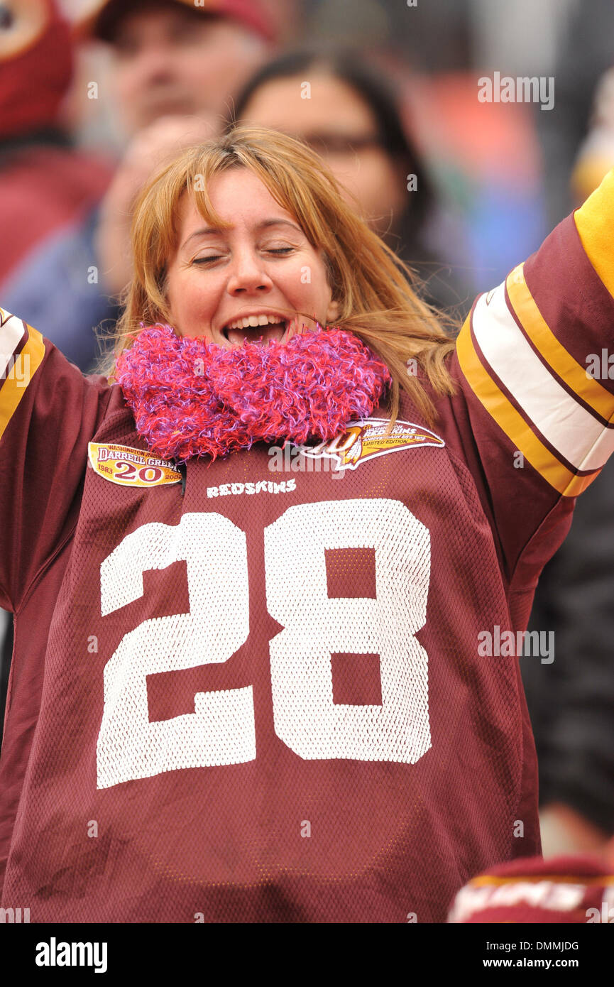 18 ottobre 2009: Kansas City Chiefs a Washington Redskins..FedExField Stadium prima di NFL Game tra i Kansas City Chiefs e Washington Redskins. Washington Redskins fan celebrando. (Credito Immagine: © Southcreek globale/ZUMApress.com) Foto Stock