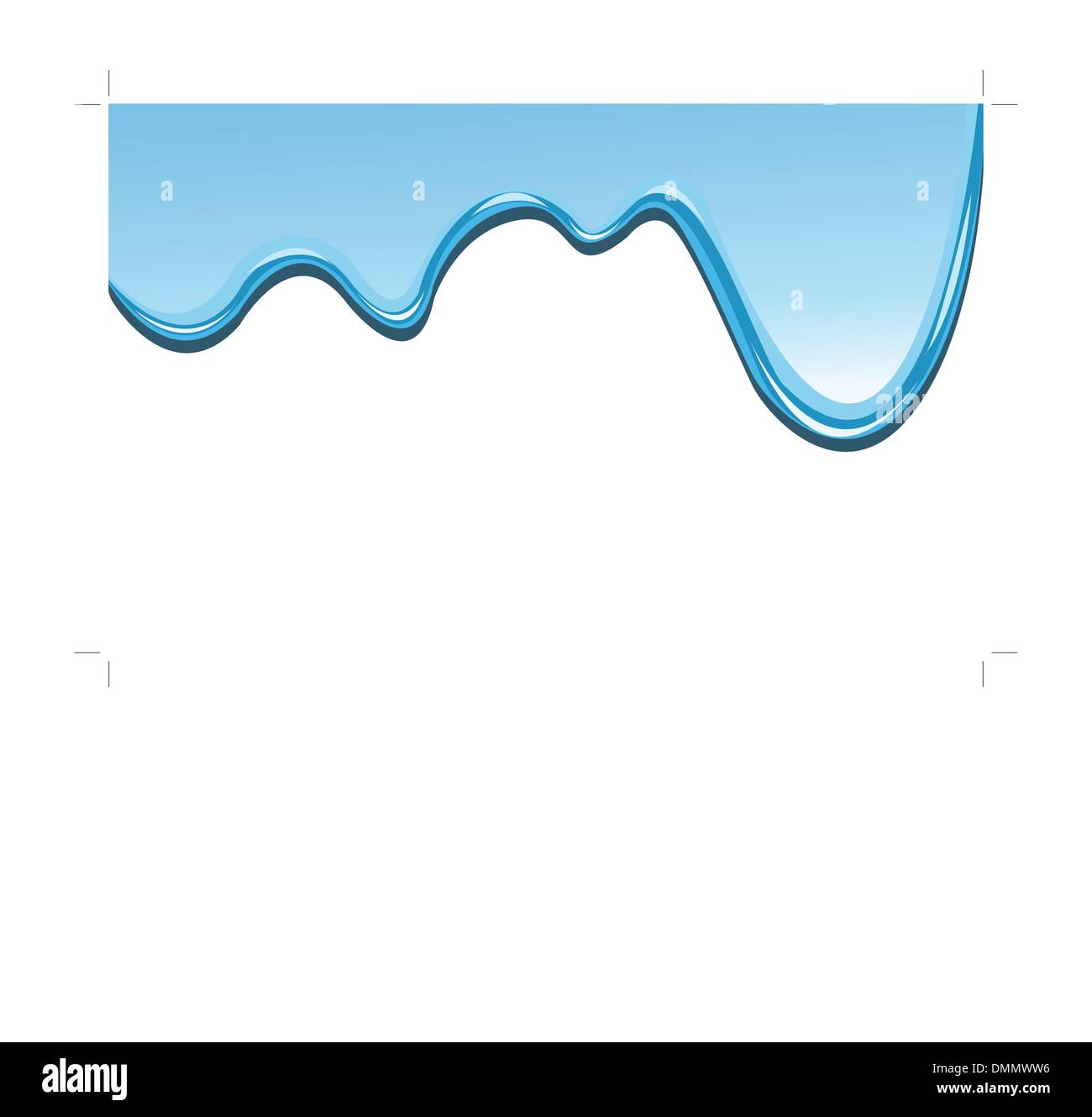 Gocciolamento di blu sullo sfondo di vernice Illustrazione Vettoriale