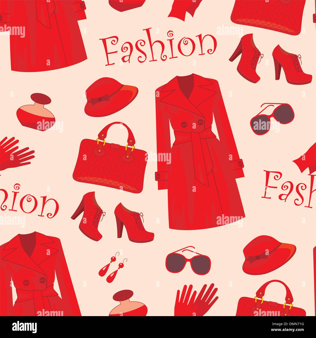 Seamless pattern di moda Illustrazione Vettoriale