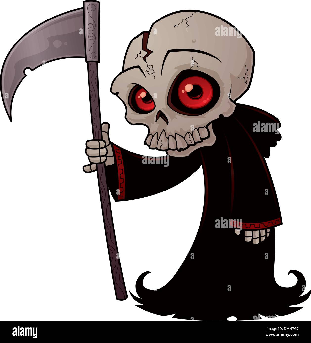 Poco Grim Reaper Illustrazione Vettoriale