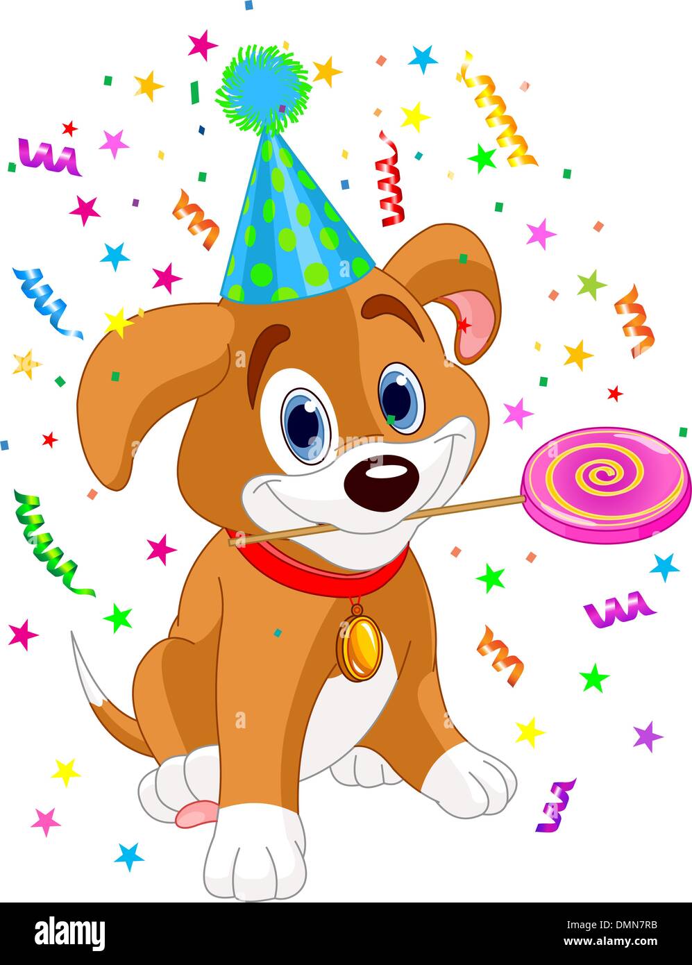 Cucciolo di compleanno Illustrazione Vettoriale