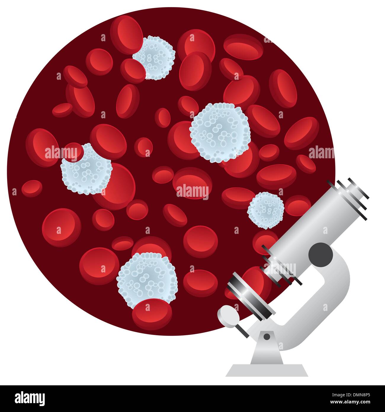 Cellule del sangue. Illustrazione Vettoriale