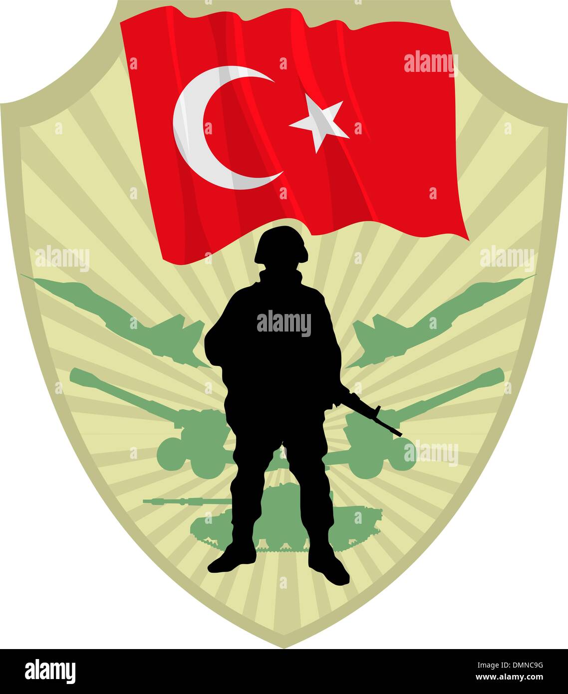 Esercito della Turchia Illustrazione Vettoriale