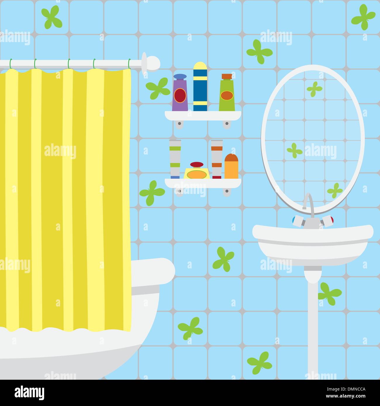 Bagno. Illustrazione Vettoriale