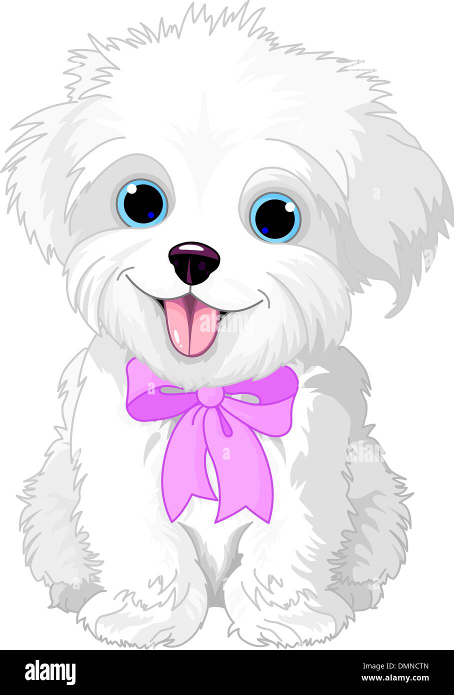 Cagnolino bianco Illustrazione Vettoriale