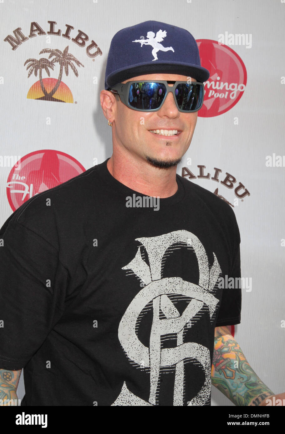 Gelato alla vaniglia aka Robert Matthew Van Winkle gelato alla vaniglia ospita un party in piscina a Flamingo andare Piscina al Flamingo Las Vegas Las Vegas Foto Stock