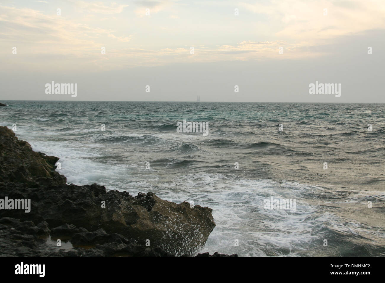 Mare di Kish Island,Golfo Persico,l'Iran. Foto Stock