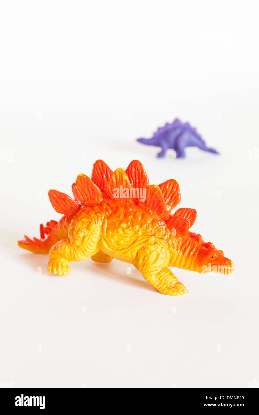 Modello di plastica giocattolo dinosauro Foto Stock