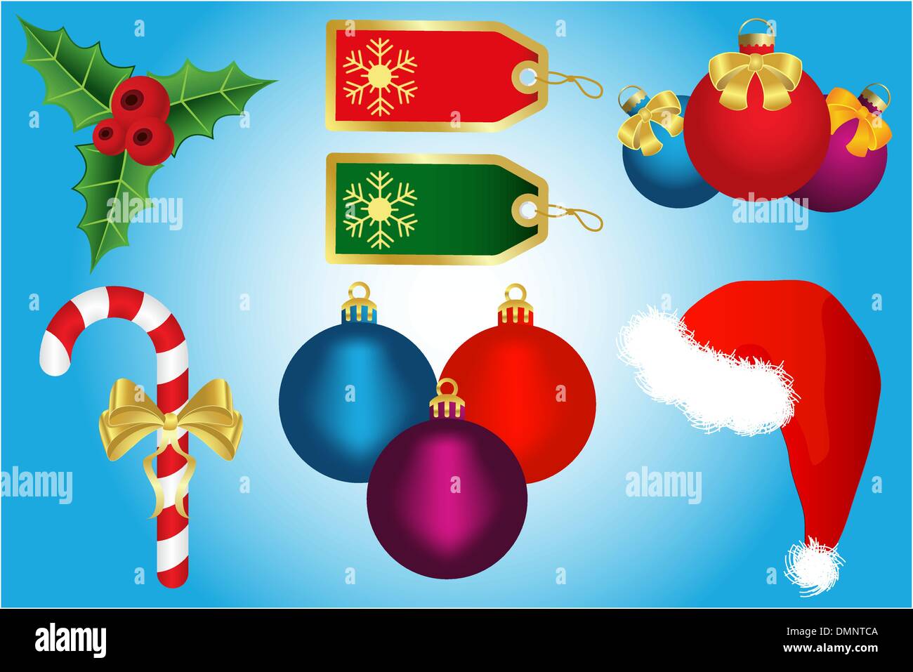 Set di natale Illustrazione Vettoriale