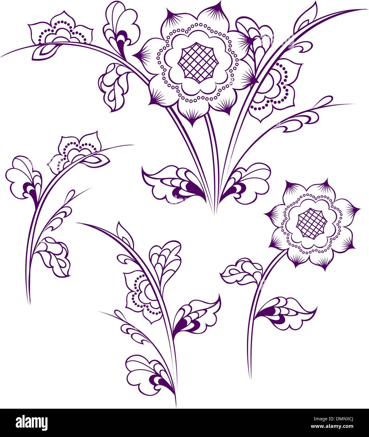 disegno del fiore Illustrazione Vettoriale