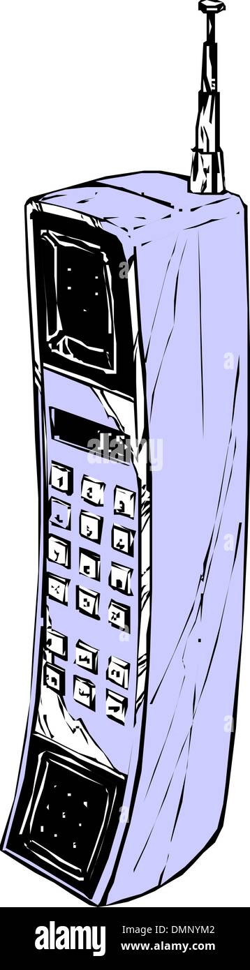 Singola radio wireless-telefono Illustrazione Vettoriale