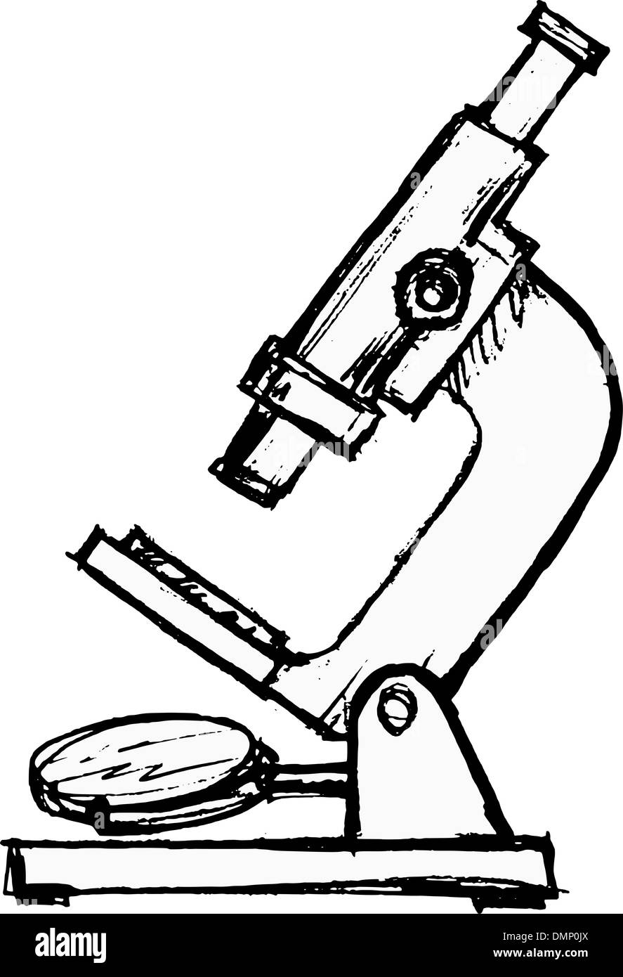 microscopio Illustrazione Vettoriale