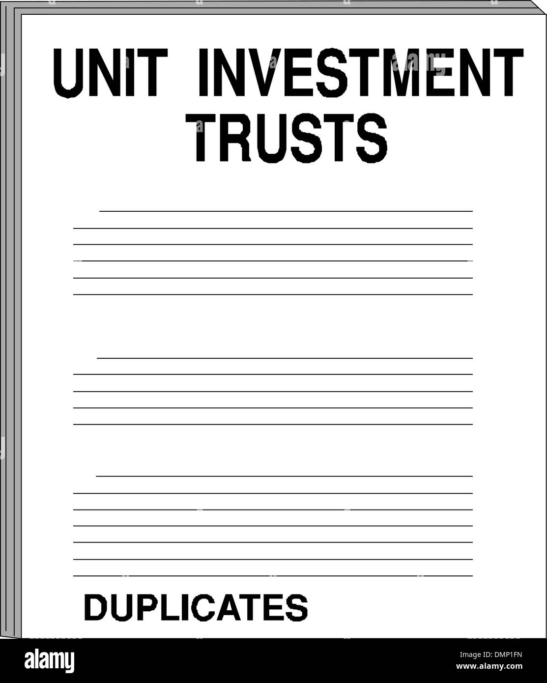 Unità investment trust Illustrazione Vettoriale
