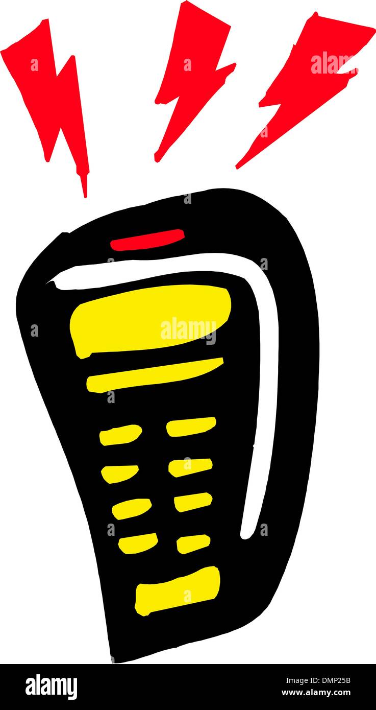 Telefono cordless Illustrazione Vettoriale