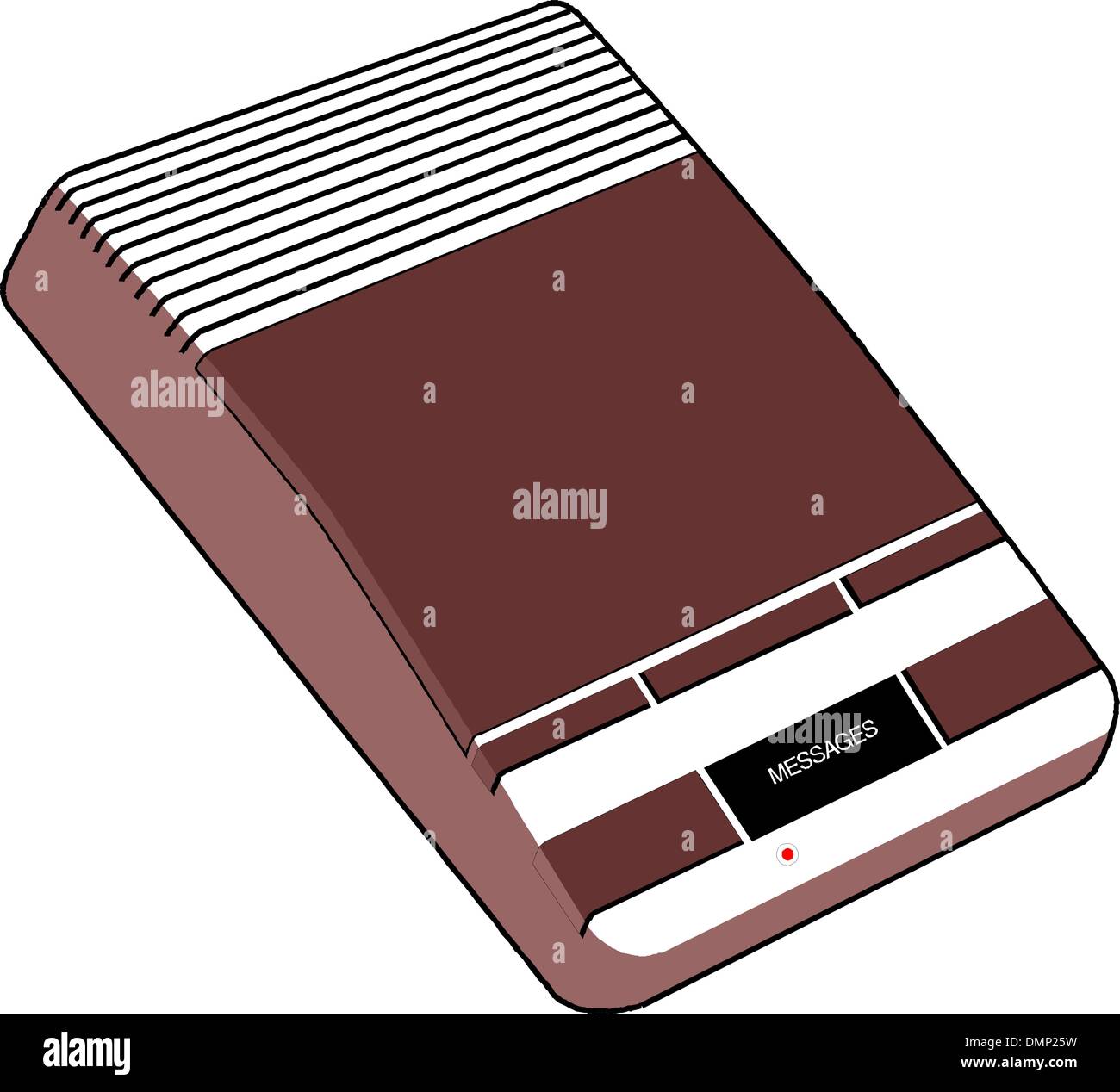 Moderna Segreteria Telefonica Illustrazione Vettoriale