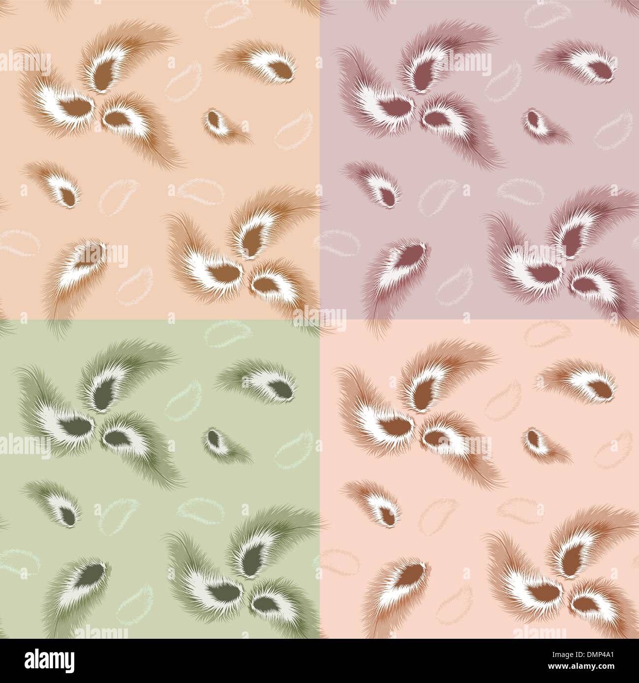 Set di pattern senza giunture Illustrazione Vettoriale