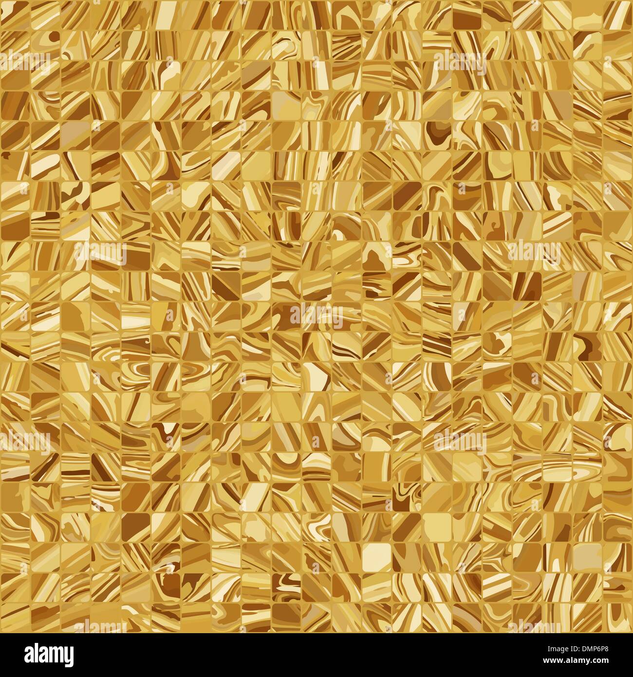 Mosaico in oro sullo sfondo. EPS 8 Illustrazione Vettoriale