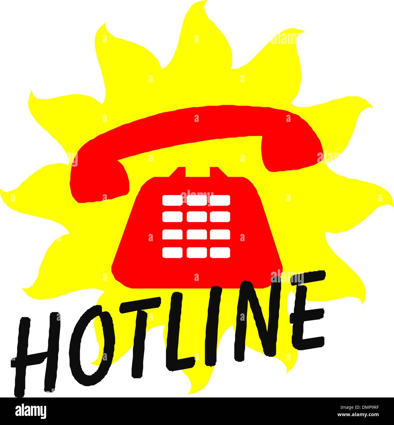 Hotline Illustrazione Vettoriale