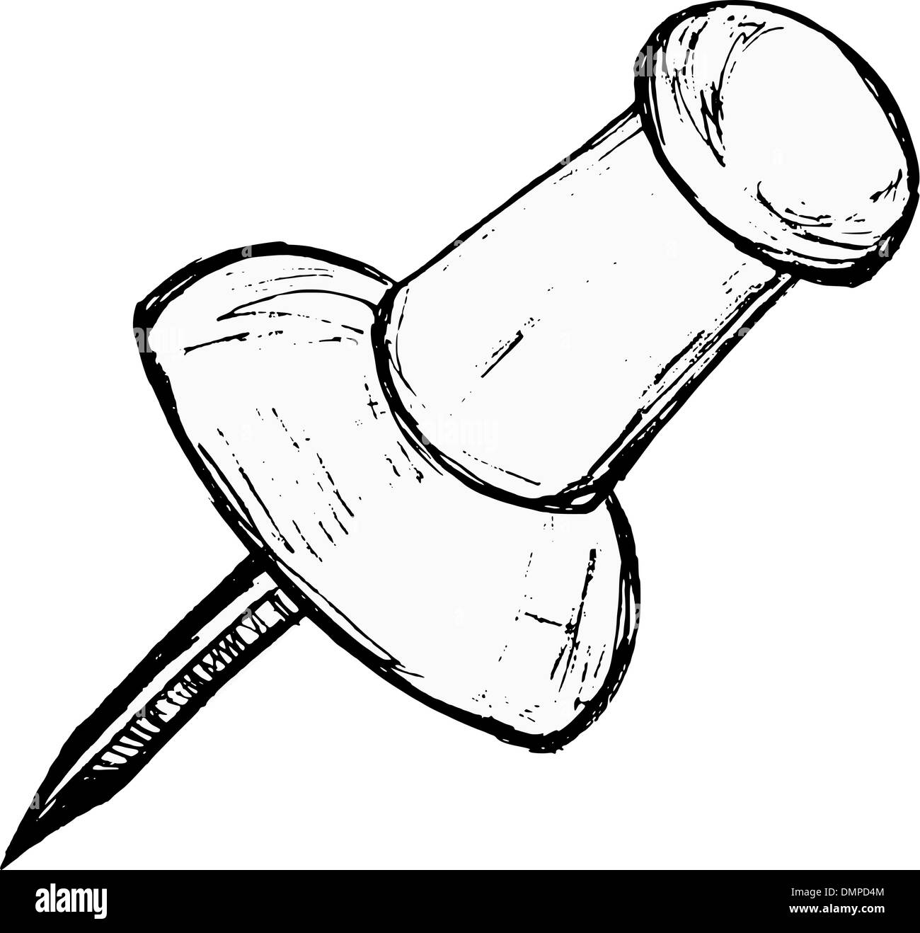 Puntina da disegno, immagine vettoriale Illustrazione Vettoriale