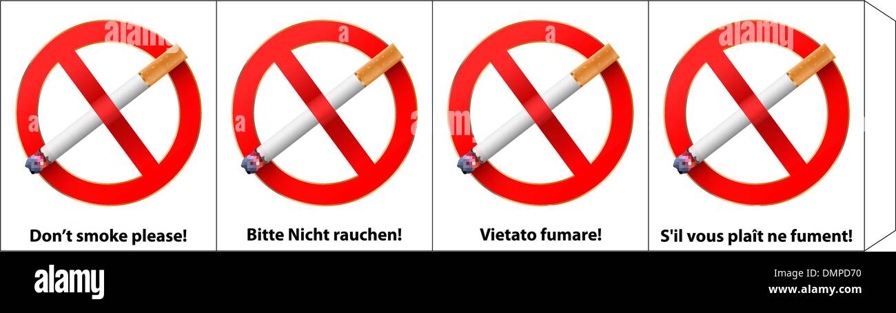 non fumare Illustrazione Vettoriale