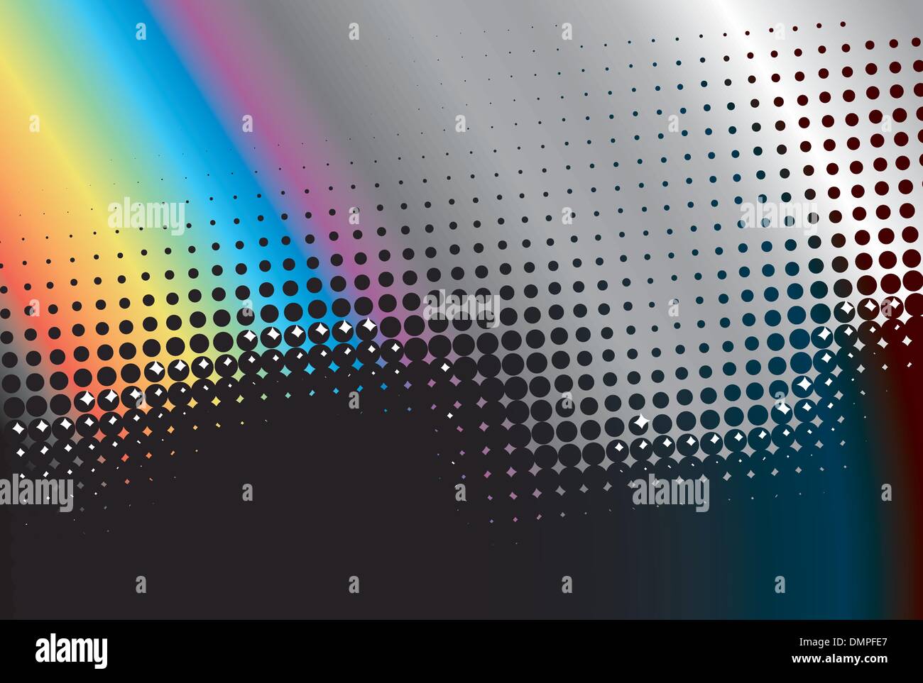 Rainbow e piastrelle per frame di testo. Illustrazione Vettoriale