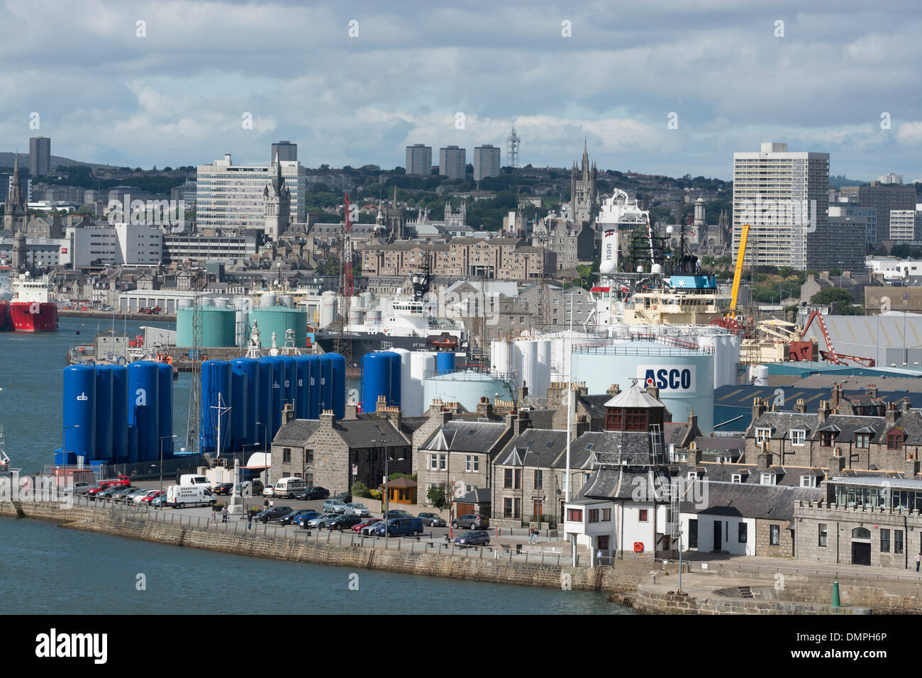 Aberdeen il petrolio del Mare del Nord industria alimentazione offshore Foto Stock