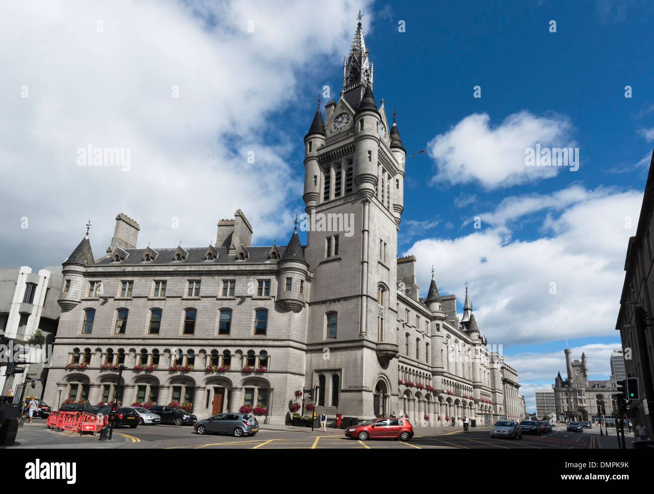 Aberdeen città di granito townhouse union street Foto Stock