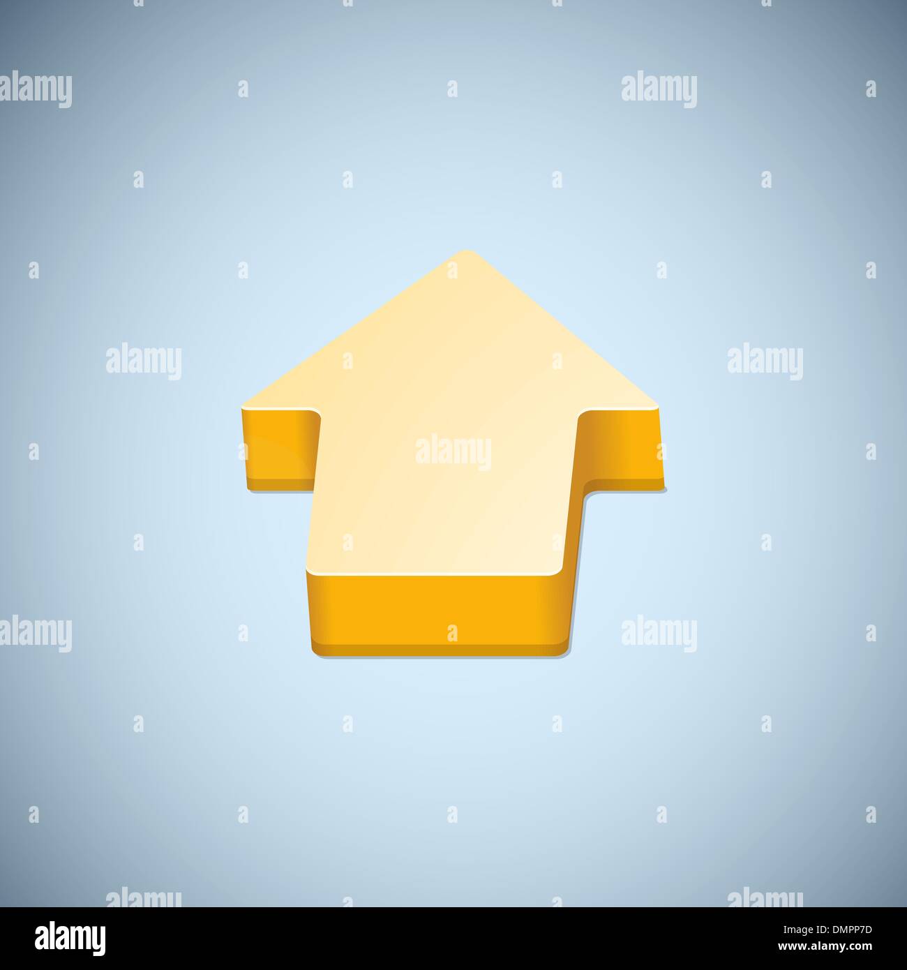 Vuoto simbolo a forma di freccia Illustrazione Vettoriale