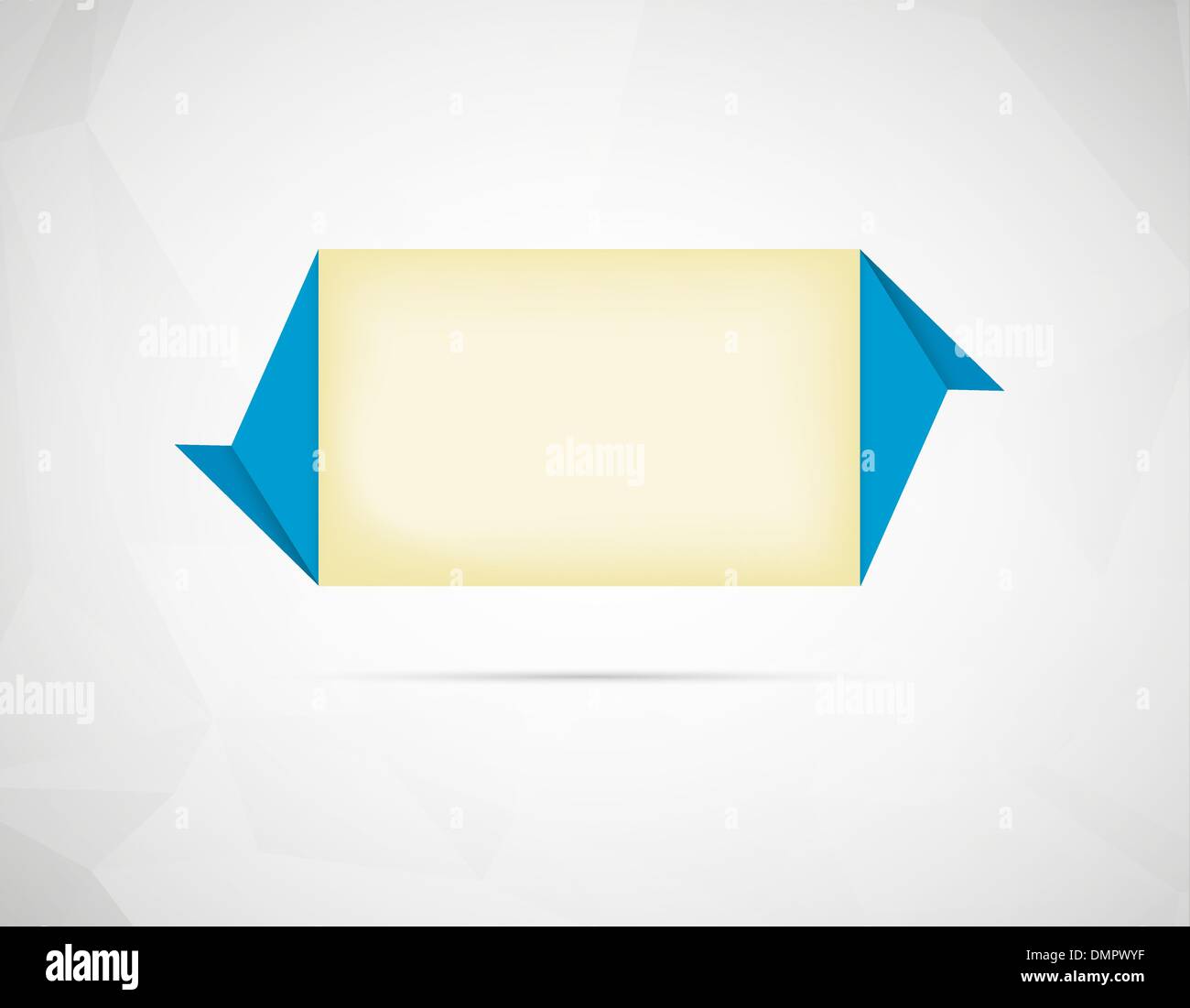 Carta origami modello di stile Illustrazione Vettoriale