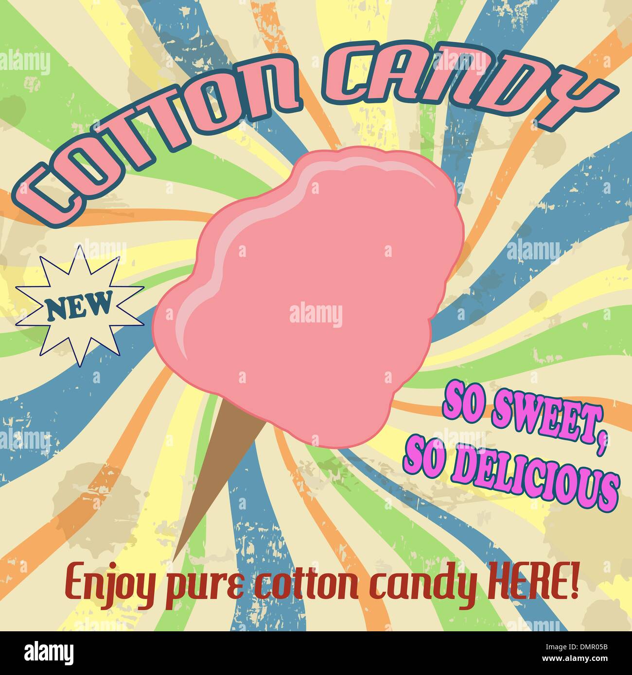 Cotton candy poster immagini e fotografie stock ad alta risoluzione - Alamy