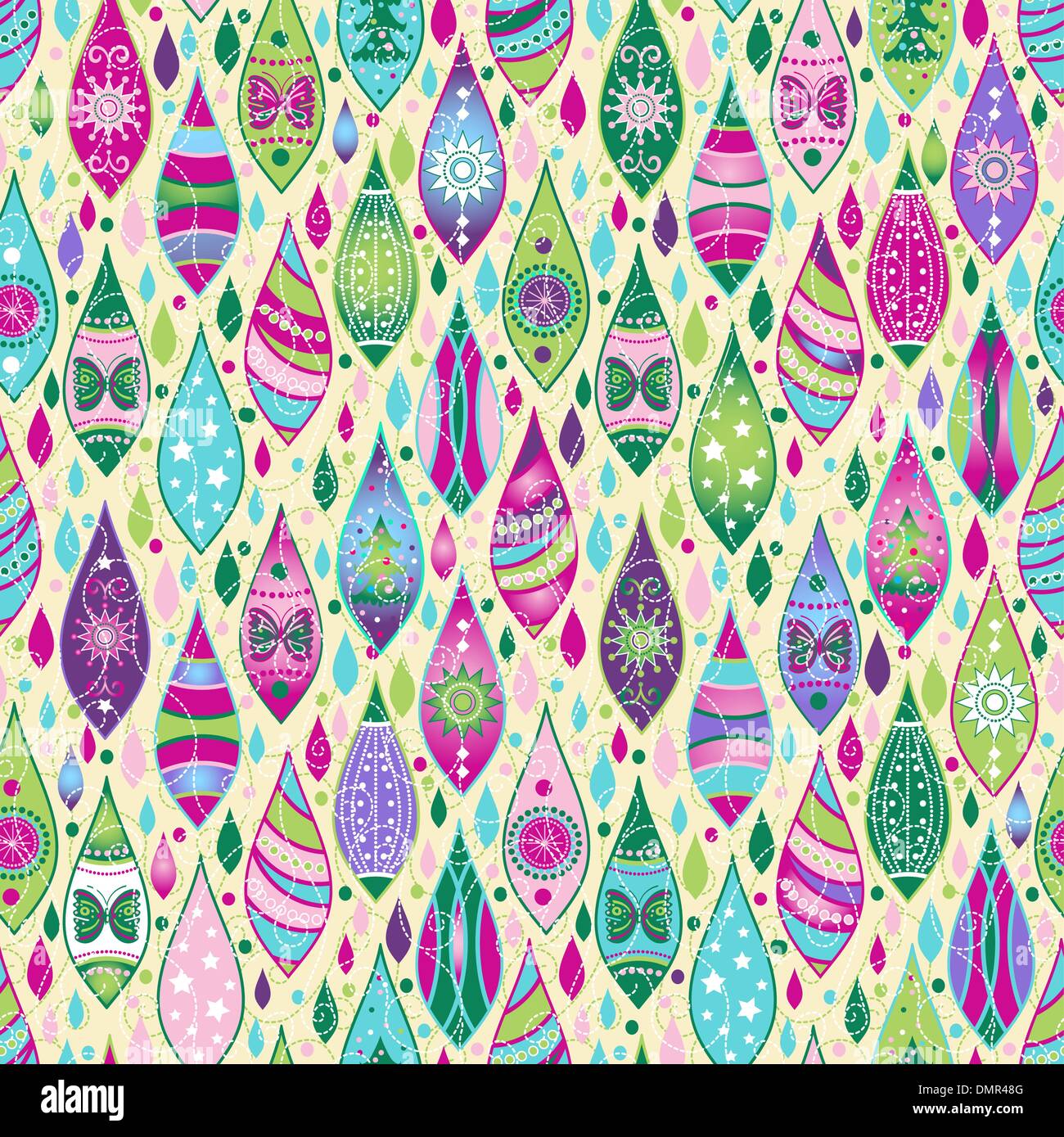 Modello senza soluzione di continuità con i giocattoli di Natale Illustrazione Vettoriale